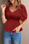 smocked top womens