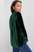 blackish-green-frilled-neck-buttoned-front-velvet-top