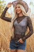 long sleeve mesh top