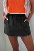 black denim shorts women