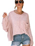pink-exposed-seam-chest-pocket-loose-sleeve-oversized-top