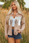 aztec quilted jacket
