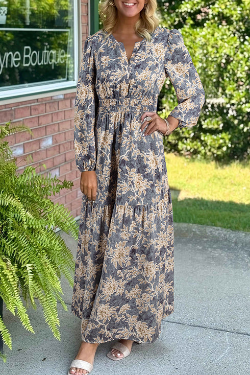 floral maxi dress