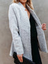 Fashion Long Sleeve Pocket Woolen Coat