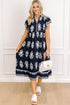 western print dress