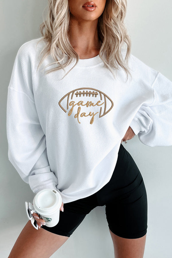 embroidered graphic sweatshirt