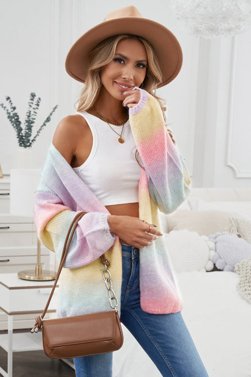multicolor-ombre-tie-dye-drop-shoulder-cardigan