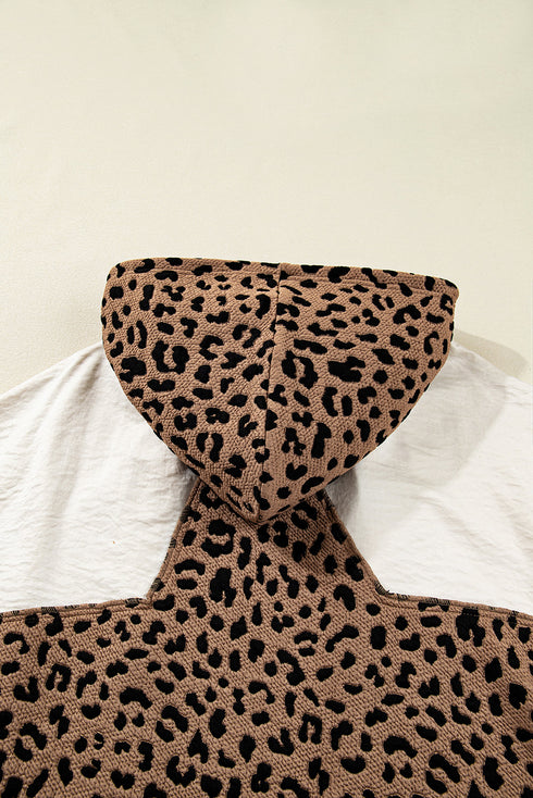 leopard patchwork jacket