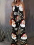 Festive Season Santa V Neck Jumpsuit