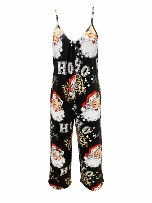 Festive Season Santa V Neck Jumpsuit
