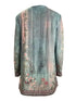Floral Print Dipped Hem Open Front Long Sleeve Casual Cardigan