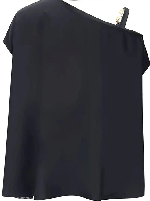 Floral Print Halter Batwing Sleeve Women's Blouse for Summer