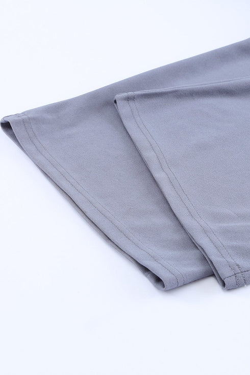 Glamorous Gray Belted Wide Leg Jumpsuit