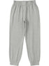 Gray Smocked High Waist Jogger Pants