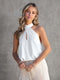 Halter Neck Strap Lace Up Sexy T-Shirt