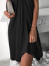 Halter Style Loose Irregular Dress for Casual Chic