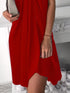 Halter Style Loose Irregular Dress for Casual Chic