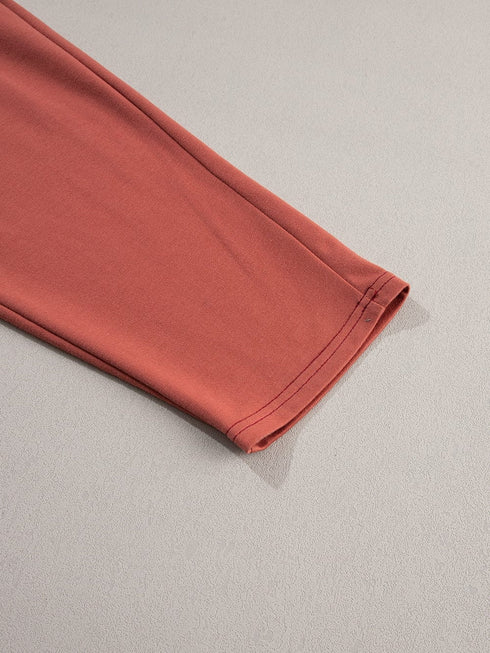 Harem Jumpsuit with Gold Flame Print and Side Pockets