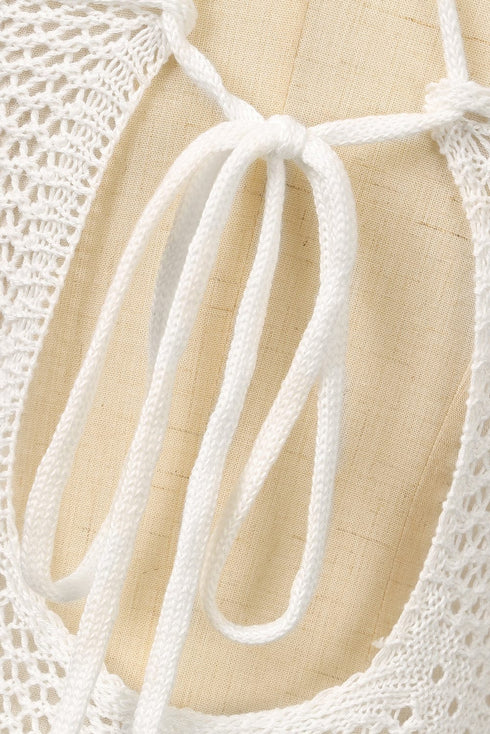 Hollow Knitting Long Sleeved Sweater - Raglan - Barcelet - Bare - Sabrina - Scoop