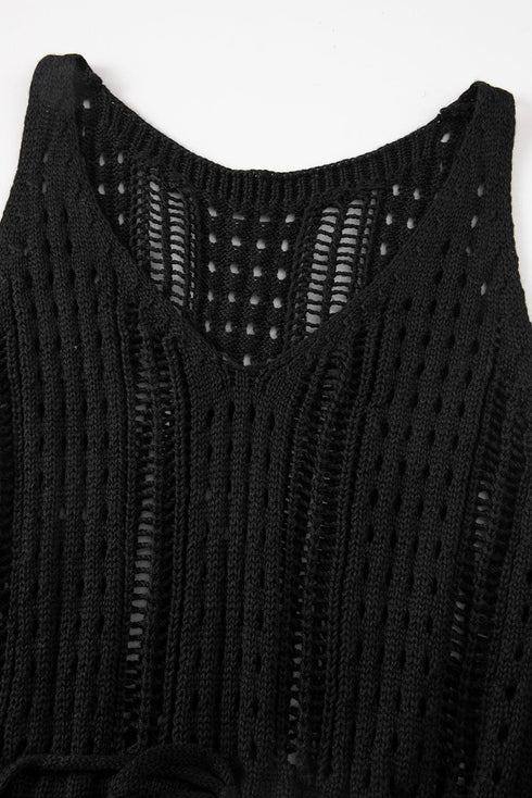 Hollow Knitting Long Sleeved Sweater - Raglan - Barcelet - Bare - Sabrina - Scoop
