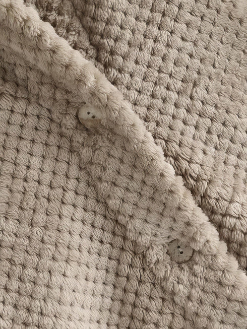 Hooded Double-faced Fleece Sweater Mid-length Jacket