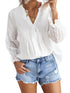 Ivory Revive Eyelet Button Down Blouse