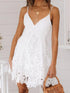 Lace Panel Sling Mini Dress