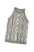 Laurel Green Aztec Print Sleeveless Knit Sweater Tank