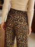 Leopard Animal Print Wide Leg Pants
