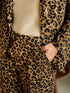 Leopard Animal Print Wide Leg Pants