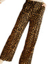 Leopard Animal Print Wide Leg Pants