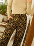 Leopard Animal Print Wide Leg Pants