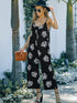 Leopard Print Sleeveless Jumpsuit for Stylish Women