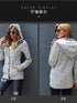 Loose Fleece Hooded Sweater Coat for Women with Wool Blend Fabric
