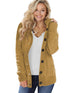 Loose Fleece Hooded Sweater Coat for Women with Wool Blend Fabric