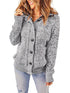 Loose Fleece Hooded Sweater Coat for Women with Wool Blend Fabric