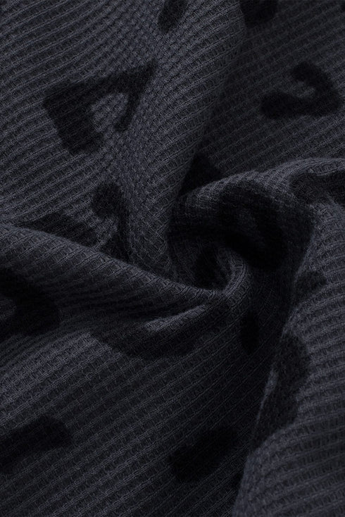 Loose Leopard Print Crew Neck Short Sleeve Dress