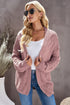 Loose Solid Twist Knit Casual Cardigan