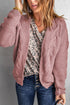 Loose Solid Twist Knit Casual Cardigan