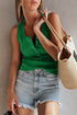Bright Green Vintage Distressed Ribbed Mineral Wash Tank Top