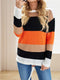 womens-t-shirts-multicolor-striped-round-neck-long-sleeve-t-shirt