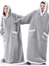 Oversized Wearable Flannel Blanket Hoodie for Maximum Comfort