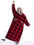 Oversized Wearable Flannel Blanket Hoodie for Maximum Comfort