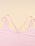 Pink Eyelet Embroidered Strappy Scoop-Neck Camisole