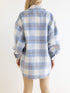 Plaid woolen coat coat thick coat for women