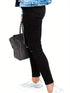 Plain Ripped Skinny Slight-Stretch Casual Denim Jeans