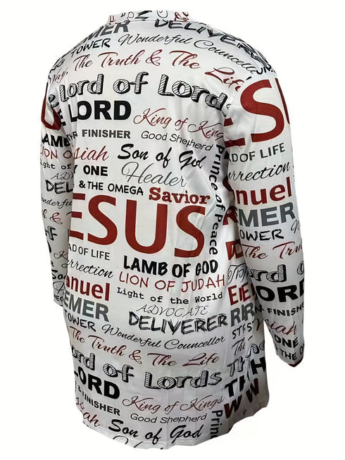 Plus Size Casual Cardigan, Women's Plus Letter Print Long Sleeve Open Front Cardigan