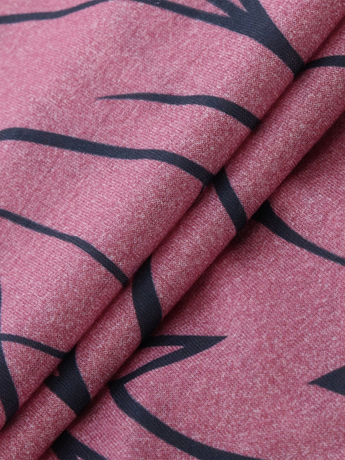 Plus Size Elegant T-shirt, Women's Plus Casual Floral Print Round Neck Half Sleeve Tee