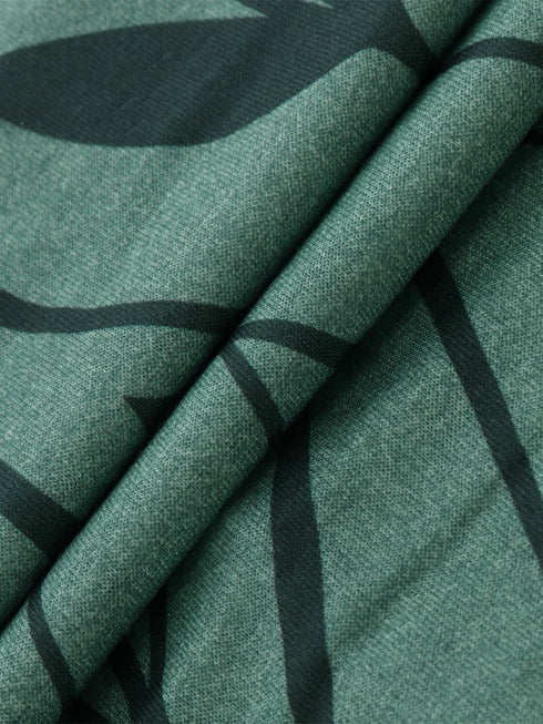 Plus Size Elegant T-shirt, Women's Plus Casual Floral Print Round Neck Half Sleeve Tee