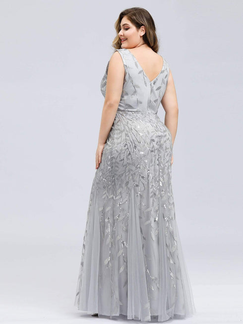 Plus Size Maxi Sequin Formal Dresses & Gowns